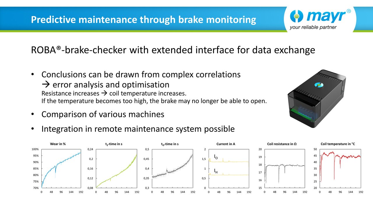 Web seminar "Predictive maintenance of machines through integrated brake monitoring 4.0" (EN)